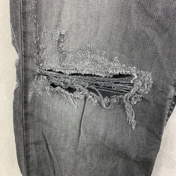 Diesel Mens Pants 38 Gray Distressed Jeans Thommer Slim Skinny Wash 069BH 38x32 - Picture 4 of 14